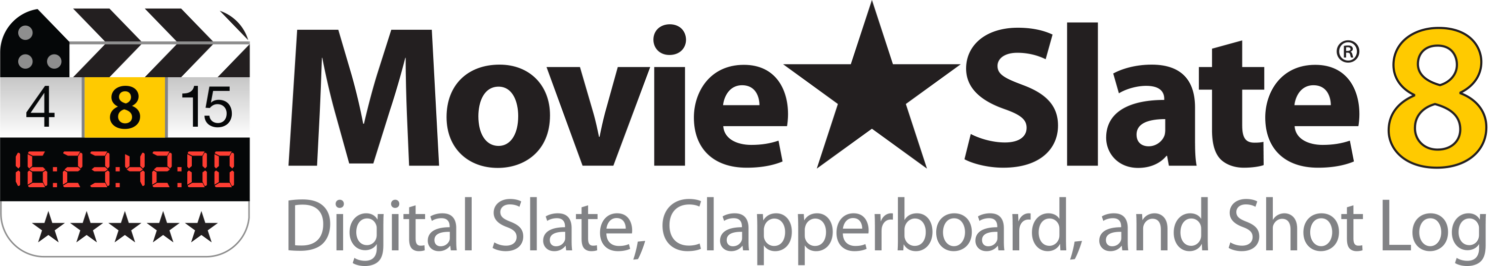 Image: MovieSlate 8 Logo on white