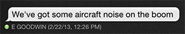 Image: MovieSlate Chat Screen example: message bubble