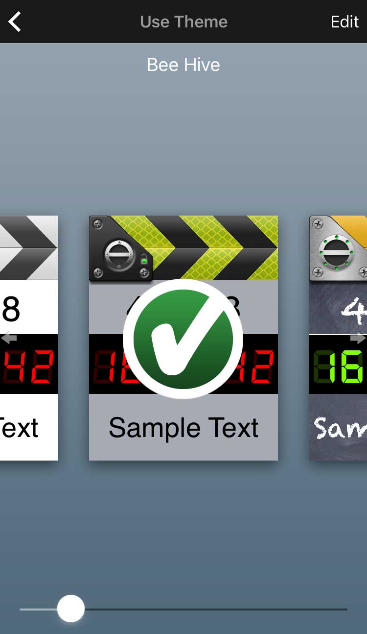 Screenshot: MovieSlate screen