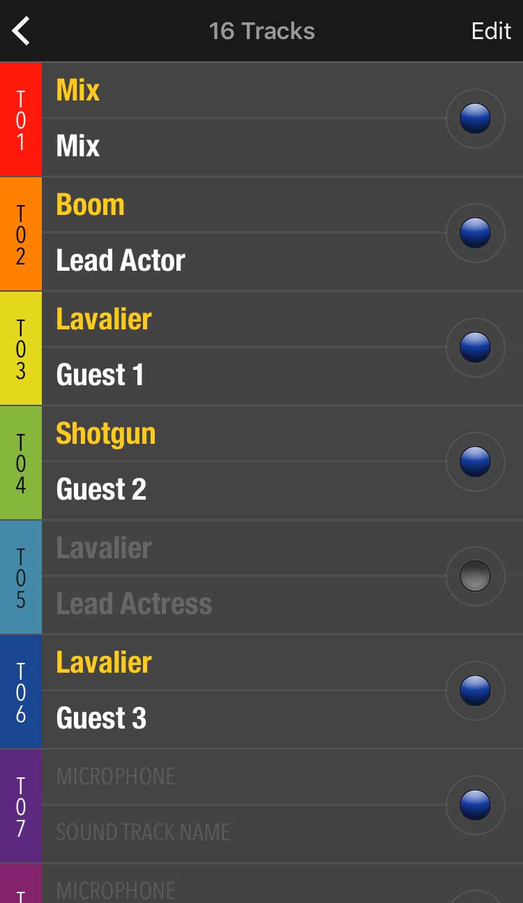 Screenshot: MovieSlate screen