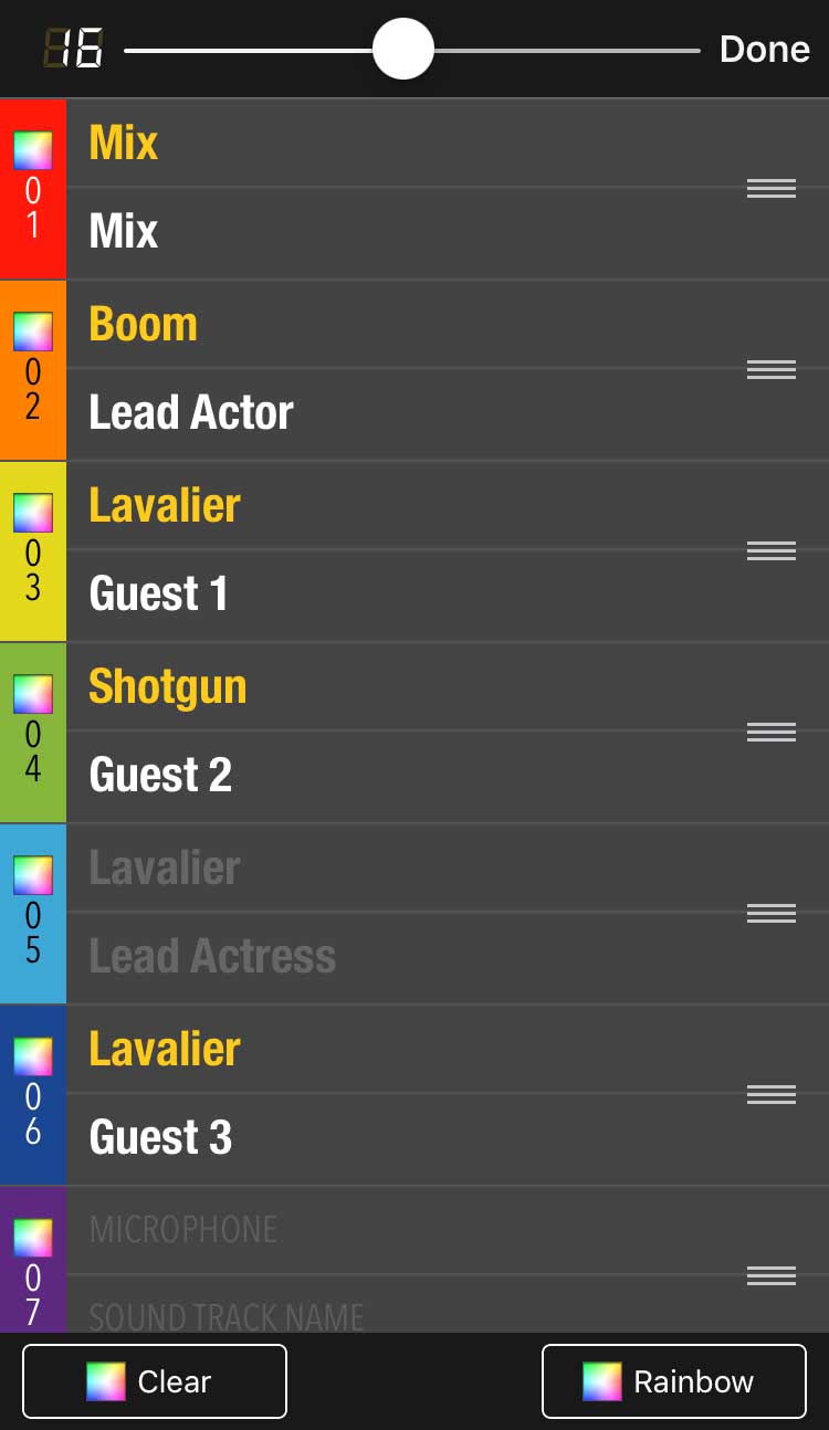 Screenshot: MovieSlate screen