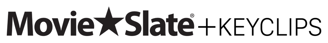 Promotional Image: MovieSlate + KeyClips Logo