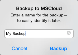Image: MovieSlate Cloud Backup - Backup Confirmed