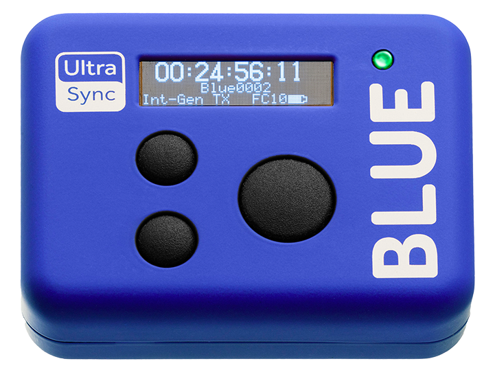 Image: Front view of the Timecode Systems UltraSync Blue
