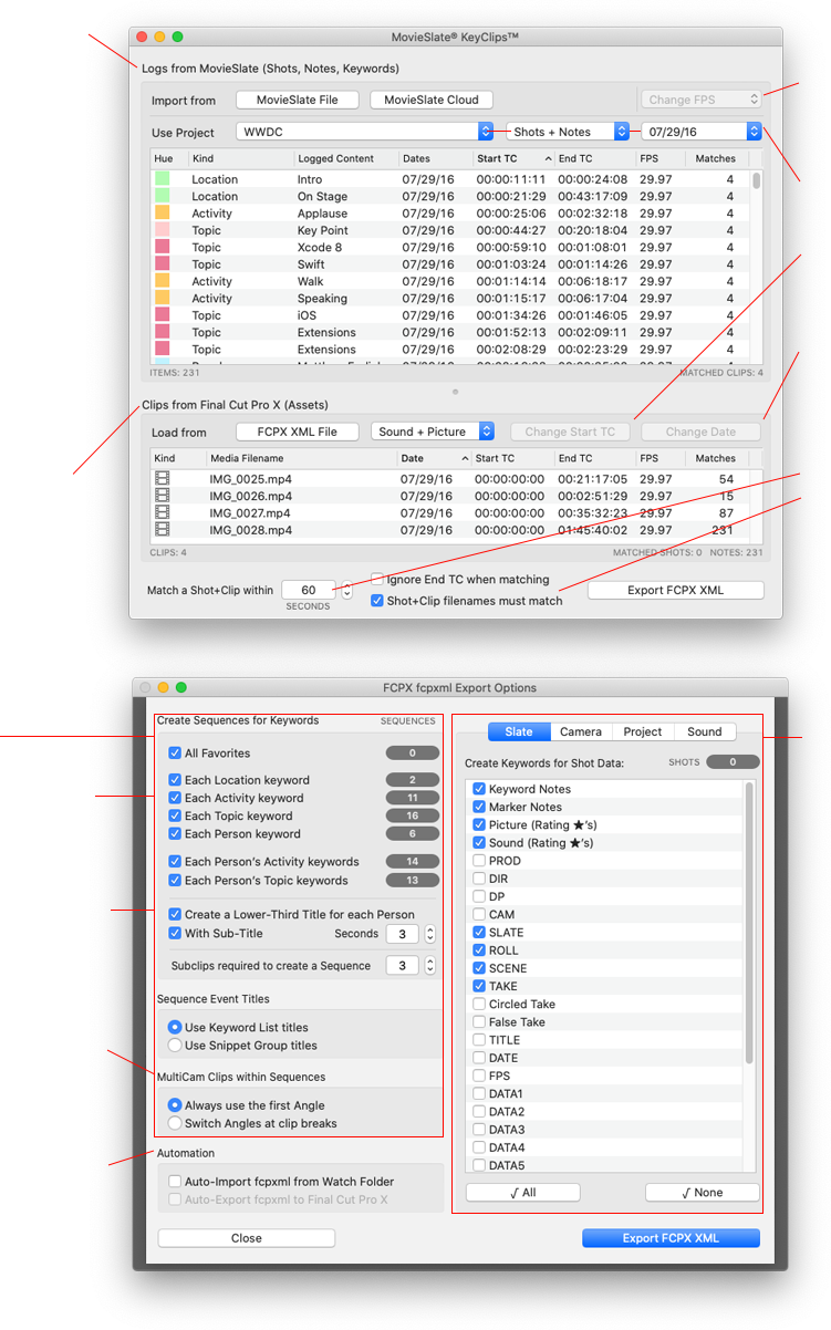 Image: KeyClips macOS App User Interface